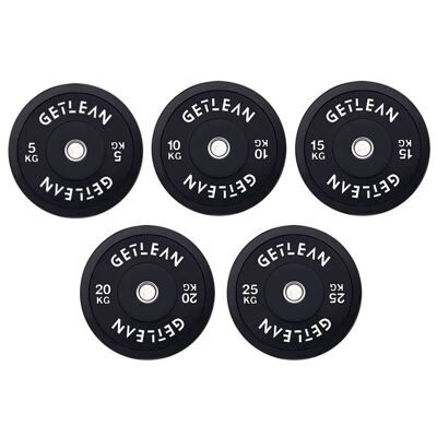 GTLN  Black SE Olympic Rubber Bumper Weight Plates 5kg - 25kg - 5kg (pair)