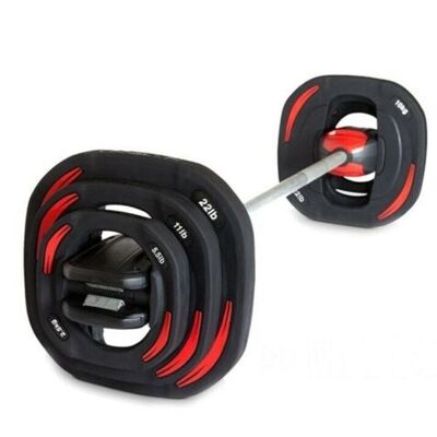 20kg Smart Bodypump Barbell With Crocodile Clips Ideal for Les Mills - 40kg