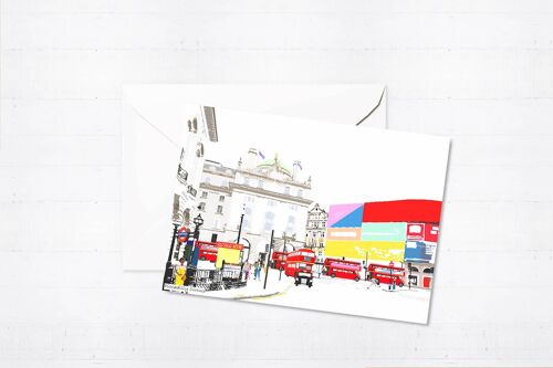 Piccadilly Circus Greeting Card