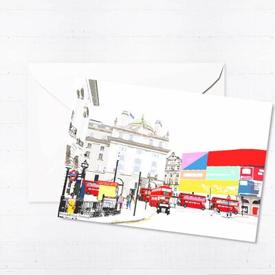 Piccadilly Circus Greeting Card