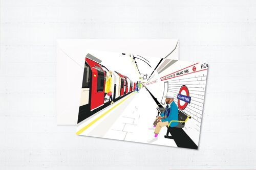 Holland Park Tube Greeting Card
