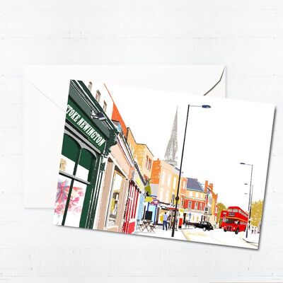 Stoke Newington Church Street Greeting Card