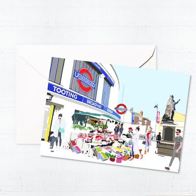 Tooting Broadway Station Greeting Card
