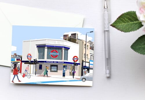 Tooting Bec Station Greeting Card