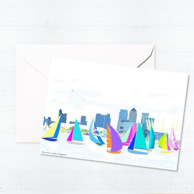 London Regatta Greeting Card