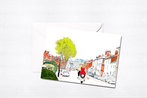 Farnham Castle Street Greeting Card