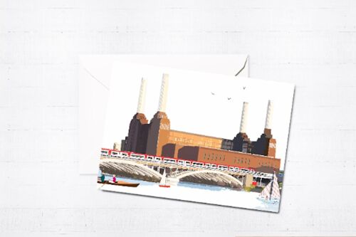 Battersea Power Station Greeting Card