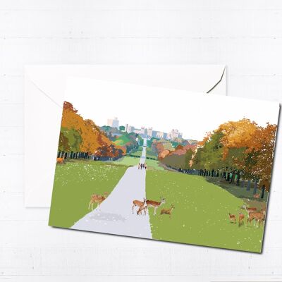 The Long Walk Windsor Greeting Card