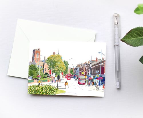 Acrton Roundabout Greeting Card