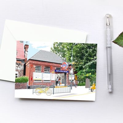 East Acton Station Greeting Card