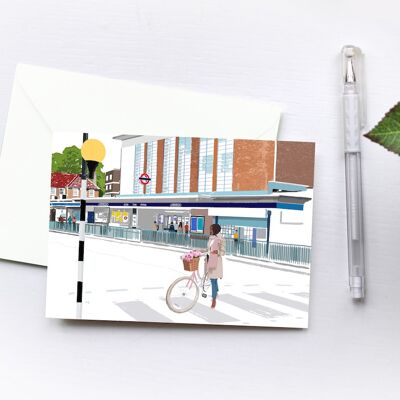 Acton Town Station Greeting Card