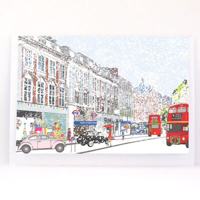 High Street Kensington Christmas - Biglietto di auguri per le vacanze