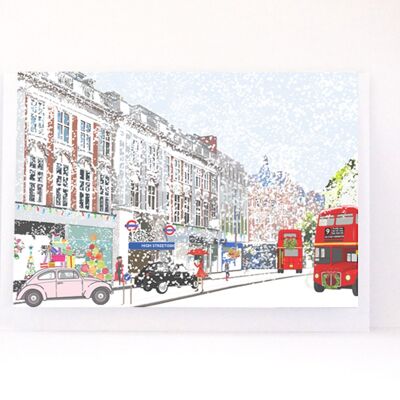High Street Kensington Christmas - Biglietto di auguri per le vacanze