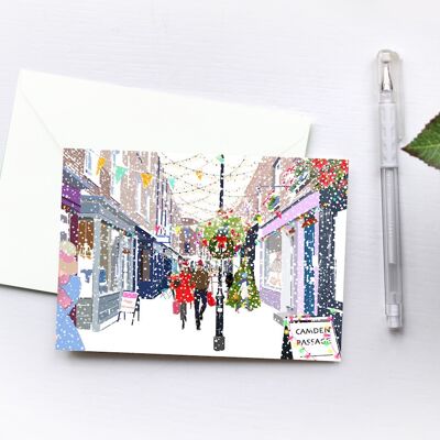 Camden Passage Christmas - Holiday Greeting Card