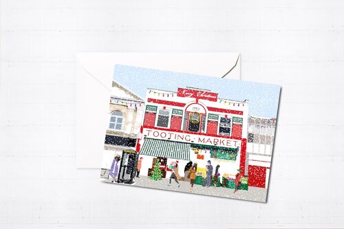 Christmas at Tooting Market - Holiday Greeting Card