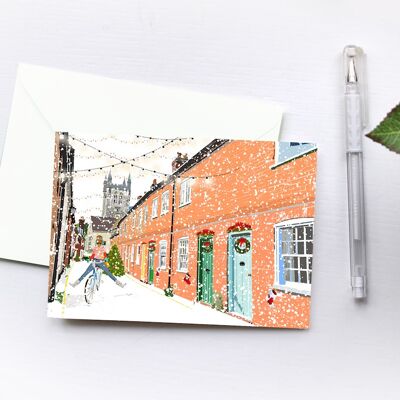 Lower Church Lane, Farnham Christmas - Holiday Greeting Card