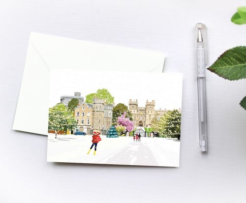 Windsor Castle Christmas - Holiday Greeting Card