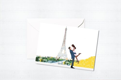 Love in Paris - Valentine's Day Greeting Card