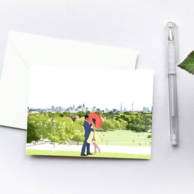 Love at Primrose Hill - Valentine's Day Greeting Card