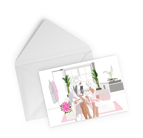 Mother and Daughter Spa Day - Mother's Day Greeting Card
