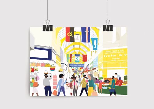 Brixton Village Art Print - A4 Size