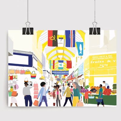 Brixton Village Art Print - Format A4