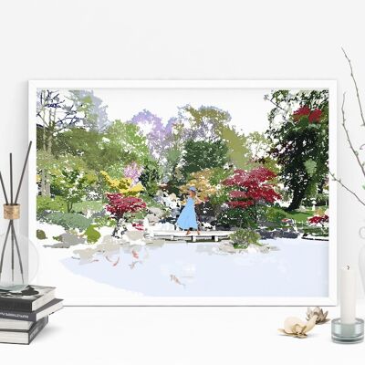 Kyoto Gardens Art Print - A4 Size