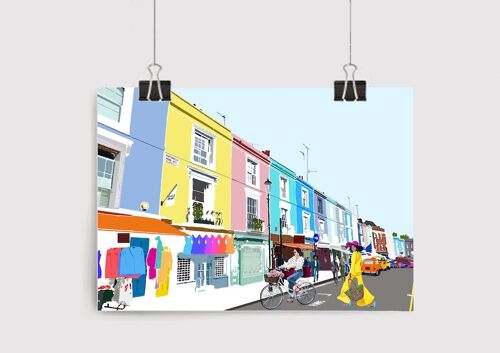 Portobello Road Art Print - A4 Size