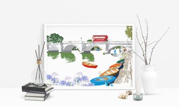 RIchmond Bridge Art Print - Format A4