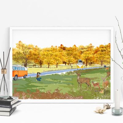 RIchmond Park Art Print - Format A4