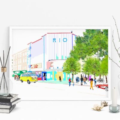 Rio Cinema Kunstdruck – A4-Format