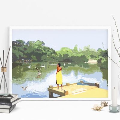 Tooting Bec Common Art Print - Art Print