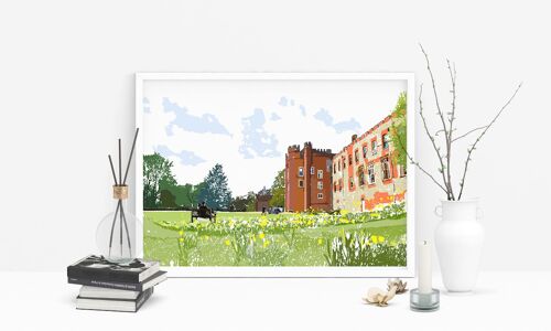 Farnham Castle Art Print - A4 Size