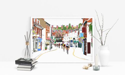 Farnham Cycling Festival Art Print - A4 Size