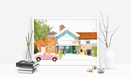 Farnham Maltings Art Print - A4 Size