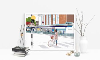 Acton Town Station Art Print - format A4