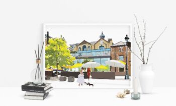 The Boathouse Putney Art Print - Format A4