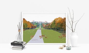 La longue marche, Windsor Art Print - Format A4