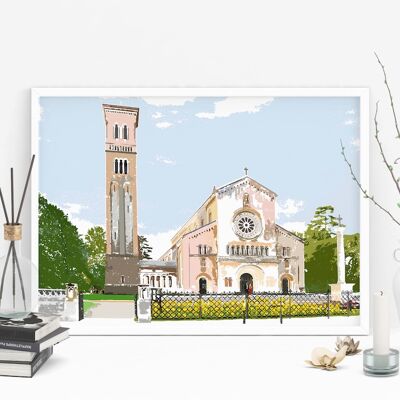 Wilton Italianate Church Art Print - Format A4
