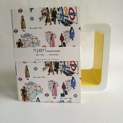 The London Tube - A5 Perfect Bound Notebook