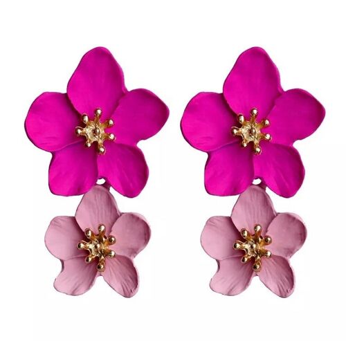 Yās Flower Earrings - Pink