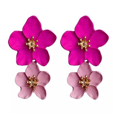 Yās Flower Earrings - Pink