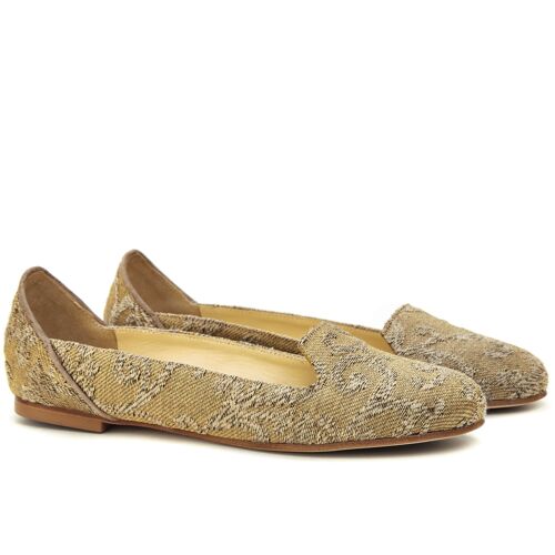 Caspian Sand Gold Ballet Flats