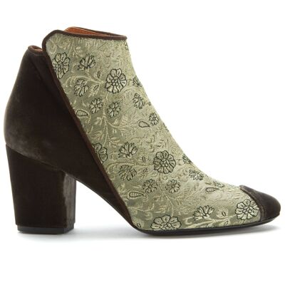 Gold Rose of Banaras Ankle Boots