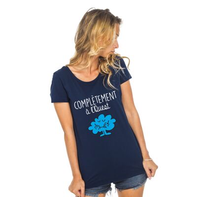 TSHIRT NAVY FULLY TO THE WEST - Woman