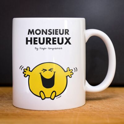 MUG BLANC Monsieur heureux