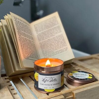 Dark Honey & Tobacco Tin Candle