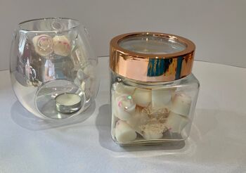 Rhubarb & Rose - Rose Gold : Pot rechargeable de Wax Melts 5