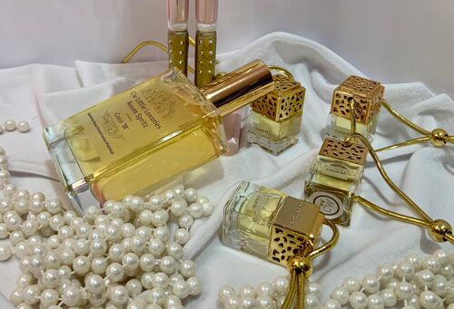 Pear & Freesia - Luxury Gold Car Perfume/diffuser bottle x 6 /sku278