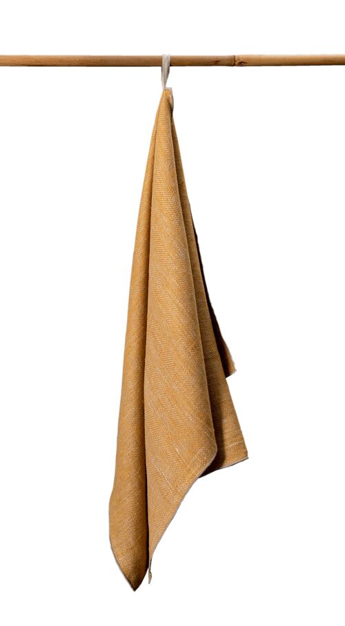 Leinen-Handtuch AUDRA, Farbe: Safran
